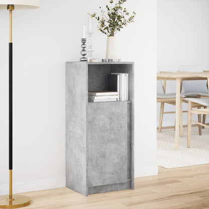 Credenza con LED Grigio Cemento 42,5x34x100cm Legno Multistrato