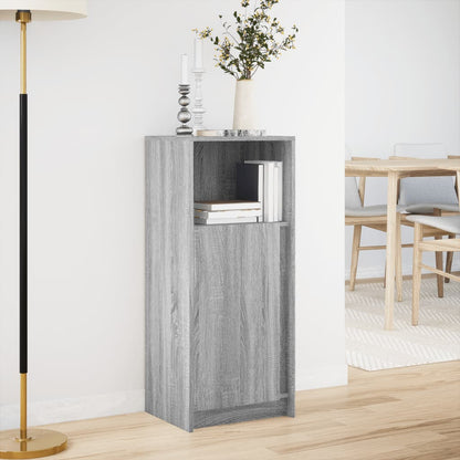 Credenza con LED Grigio Sonoma 42,5x34x100 cm Legno Multistrato