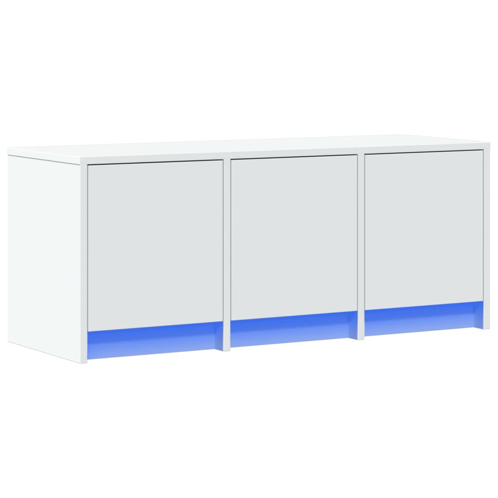 Mobile Porta TV con LED Bianco 97x34x40 cm in Truciolato