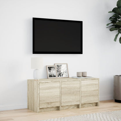 Mobile Porta TV con LED Rovere Sonoma 97x34x40 cm in Truciolato