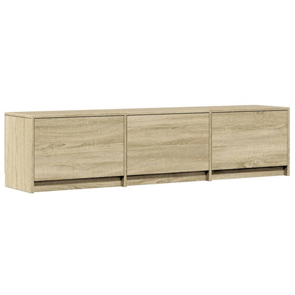 Mobile Porta TV con LED Rovere Sonoma 165x34x40cm in Truciolato