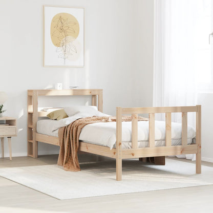 Letto senza Materasso 90x190 cm in Legno Massello di Pino