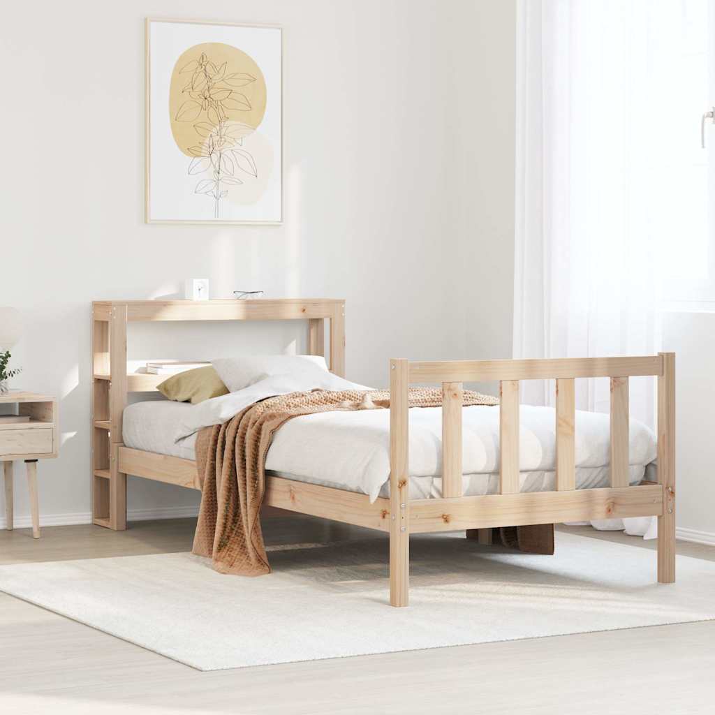 Giroletto senza Materasso 100x200 cm in Legno Massello di Pino
