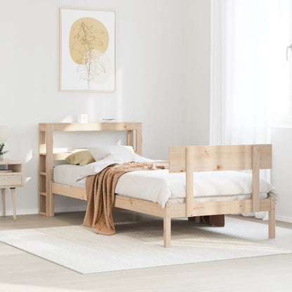 Letto senza Materasso 90x200 cm in Legno Massello di Pino
