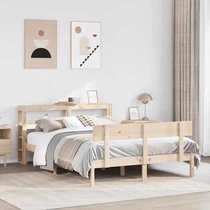 Letto senza Materasso 140x200 cm in Legno Massello di Pino