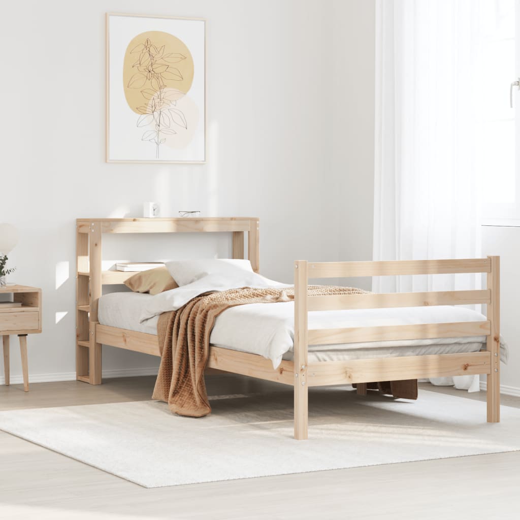 Letto senza Materasso 75x190 cm in Legno Massello Pino