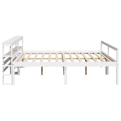 Letto Anziani con Testiera Bianco 180x200cm Legno Massello Pino