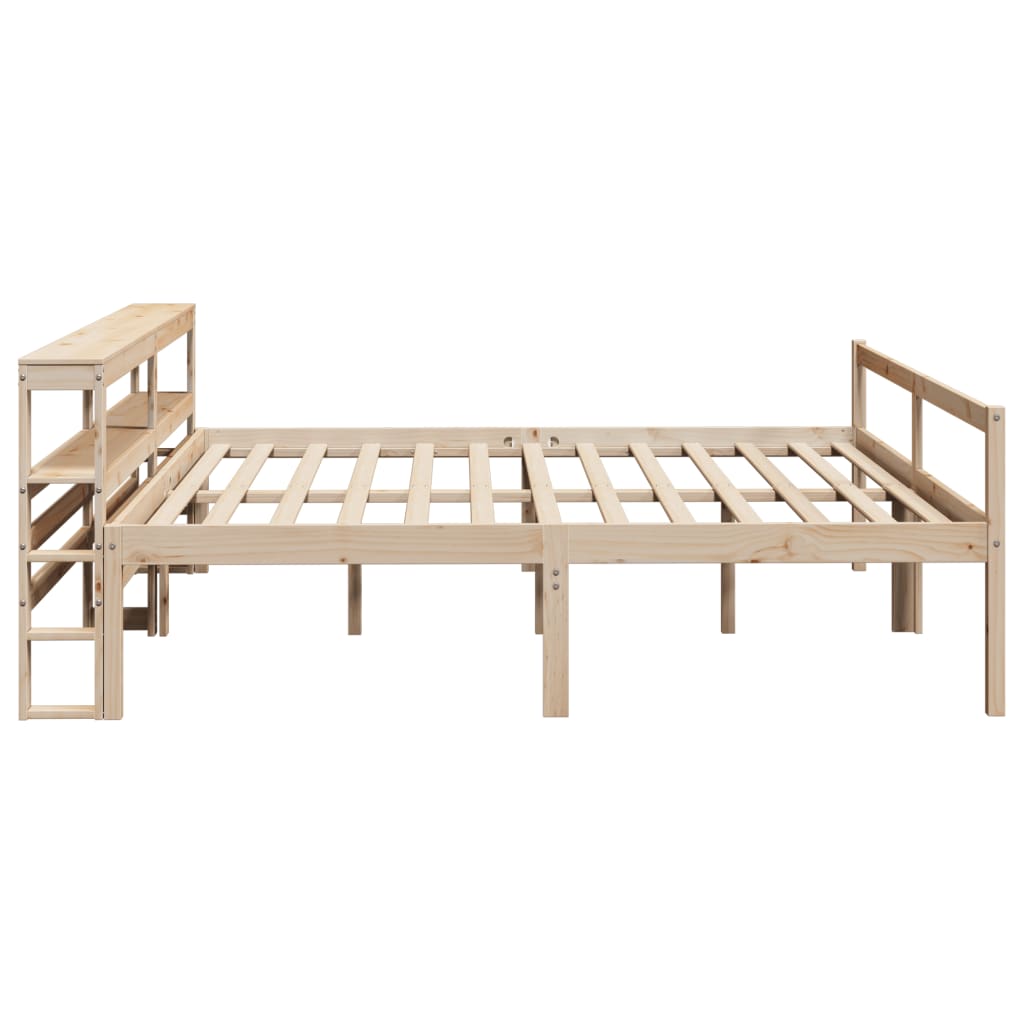 Letto per Anziani con Testiera 200x200 cm Legno Massello Pino