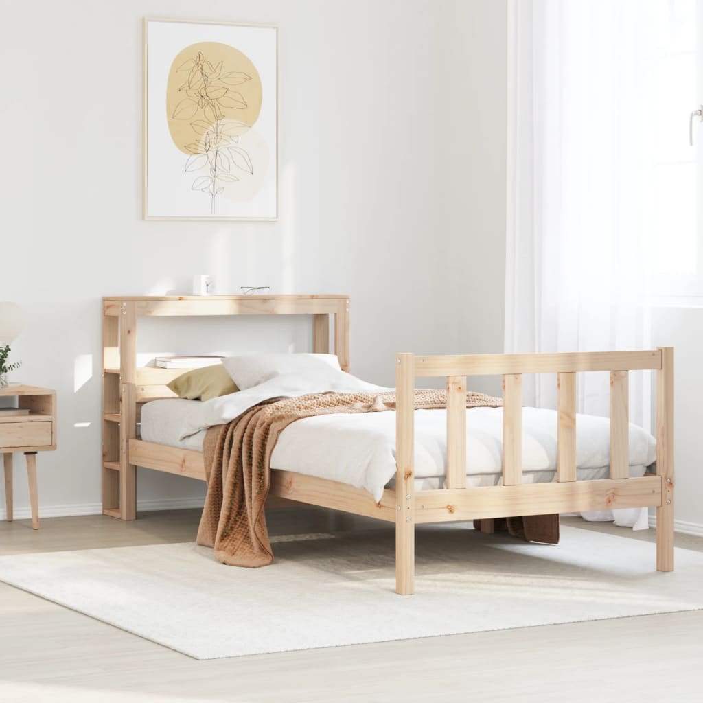 Giroletto senza Materasso 100x200 cm in Legno Massello di Pino
