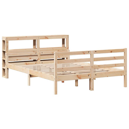 Giroletto con Testiera 140x190 cm in Legno Massello di Pino
