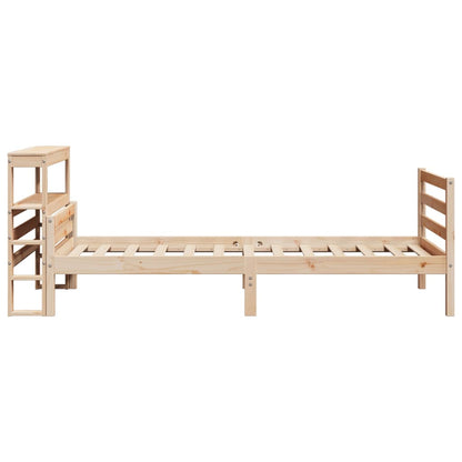 Giroletto con Testiera 100x200 cm Legno Massello di Pino