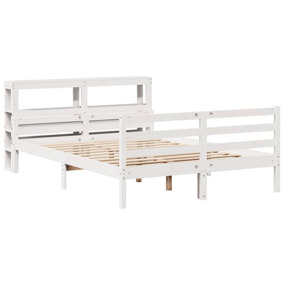 Giroletto con Testiera 160x200 cm in Legno Massello di Pino
