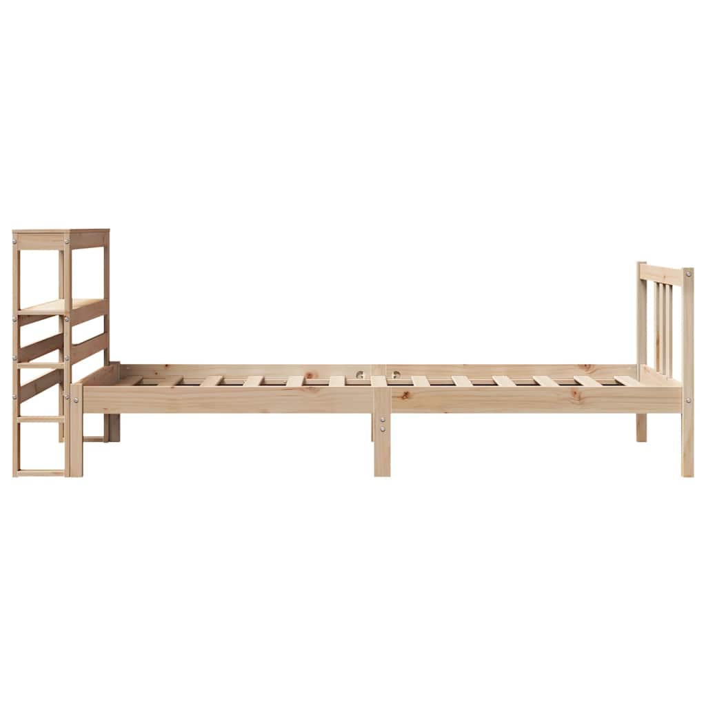 Giroletto con Testiera 75x190 cm in Legno Massello di Pino