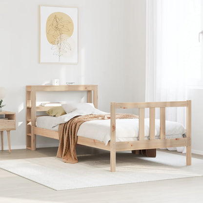 Giroletto con Testiera 75x190 cm in Legno Massello di Pino