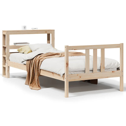 Giroletto con Testiera 90x190 cm in Legno Massello di Pino