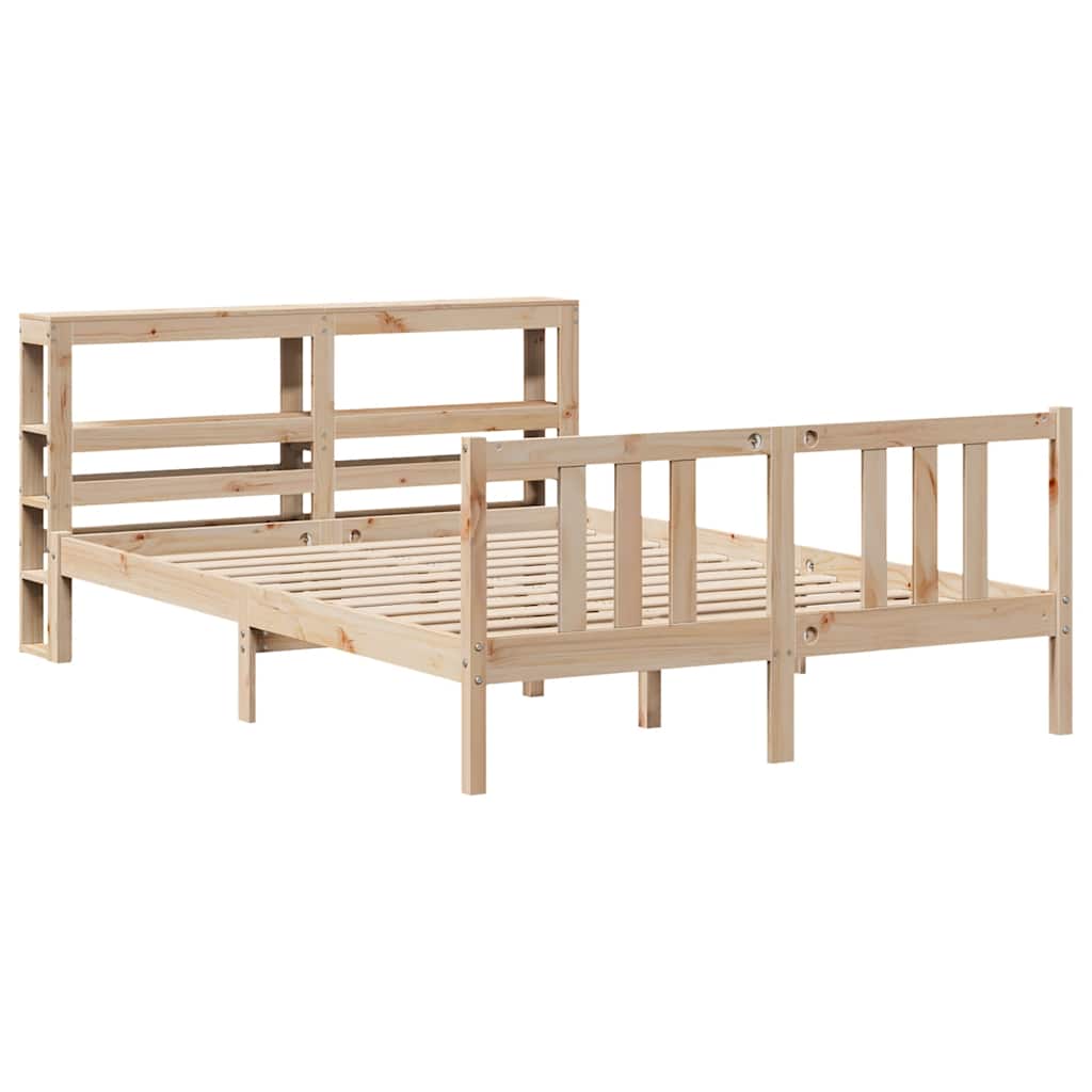 Giroletto con Testiera 120x200 cm in Legno Massello di Pino