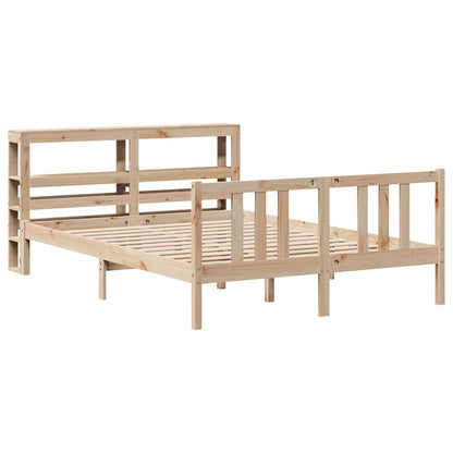 Giroletto con Testiera 120x200 cm in Legno Massello di Pino
