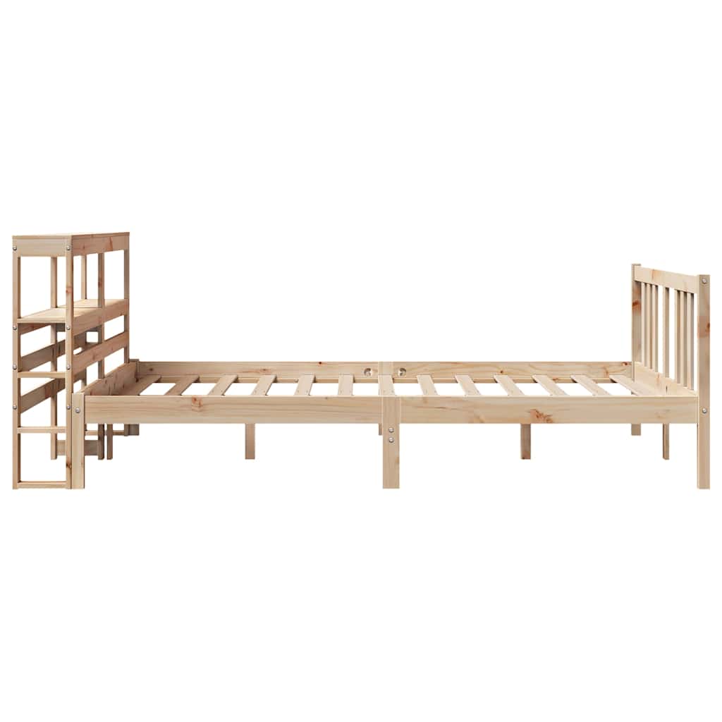 Giroletto con Testiera 120x200 cm in Legno Massello di Pino