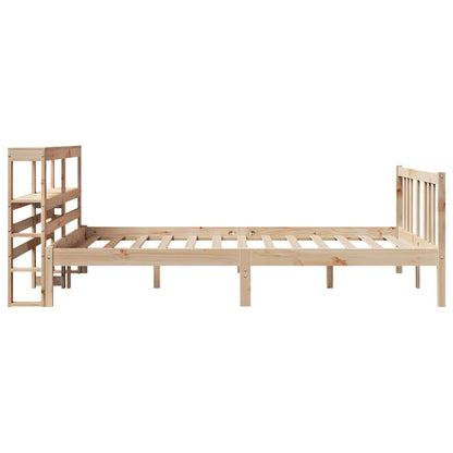 Giroletto con Testiera 120x200 cm in Legno Massello di Pino