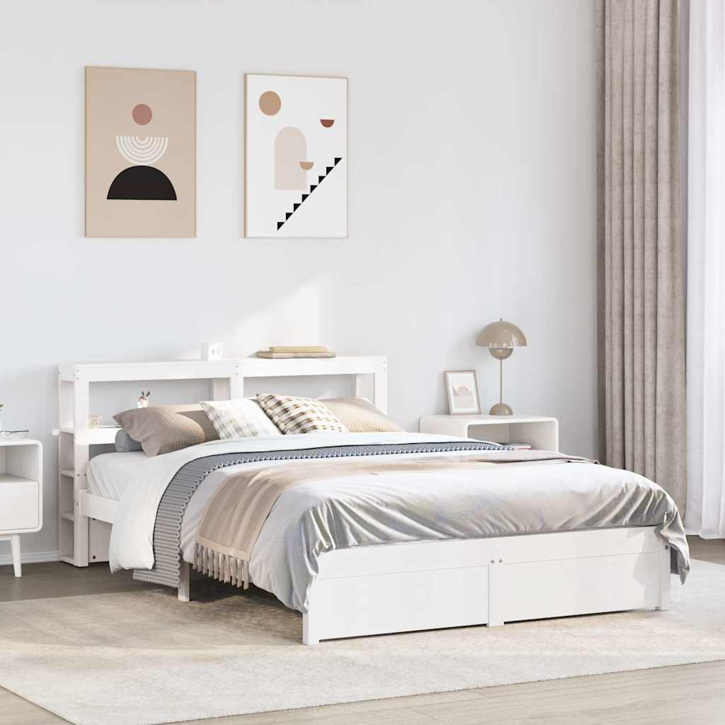 Giroletto con Testiera senza Materasso Bianco 120x200 cm
