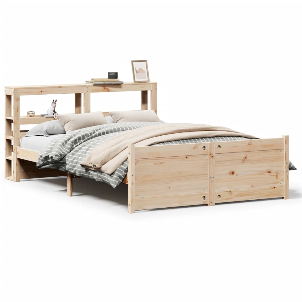 Giroletto con Testiera 150x200 cm in Legno Massello di Pino