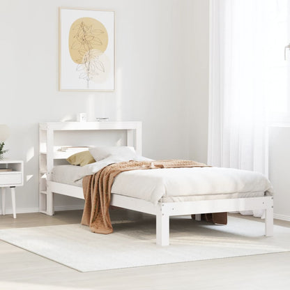 Giroletto con Testiera senza Materasso Bianco 90x190 cm