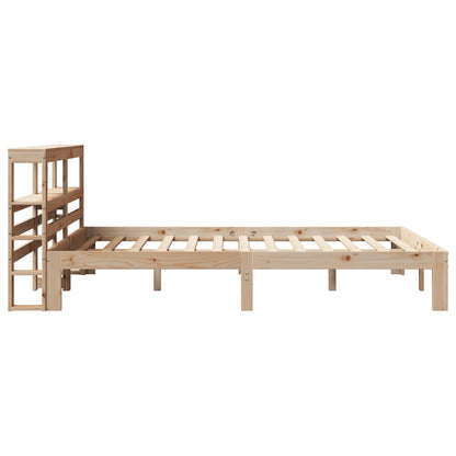 Giroletto con Testiera 160x200 cm in Legno Massello di Pino