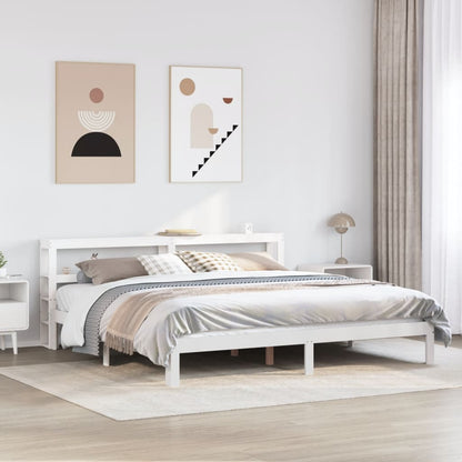 Giroletto con Testiera senza Materasso Bianco 180x200 cm