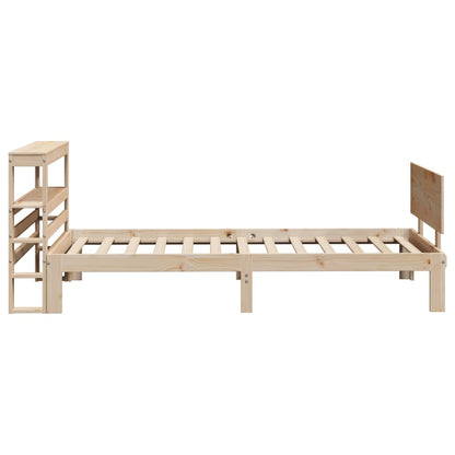 Giroletto con Testiera 75x190 cm in Legno Massello di Pino