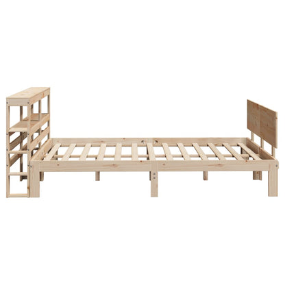 Giroletto con Testiera 140x190 cm in Legno Massello di Pino