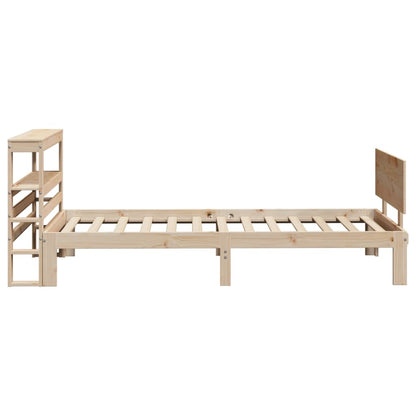 Giroletto con Testiera 100x200 cm Legno Massello di Pino