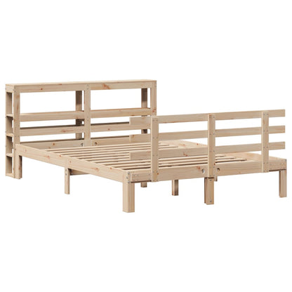 Giroletto con Testiera 140x200 cm in Legno Massello di Pino