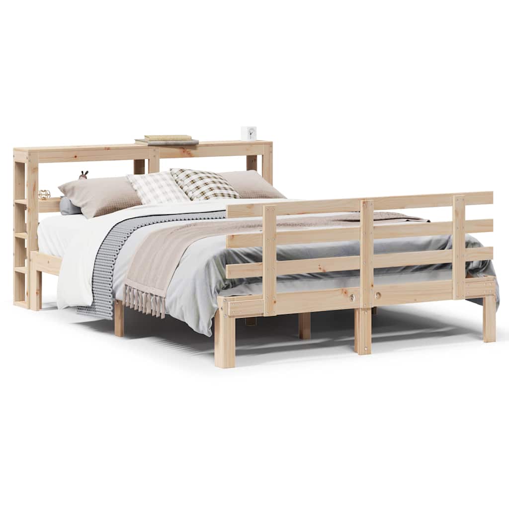 Giroletto con Testiera 150x200 cm in Legno Massello di Pino