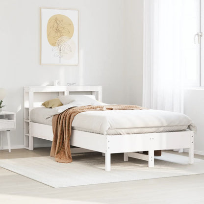 Letto senza Materasso Bianco 120x200 cm Legno Massello di Pino