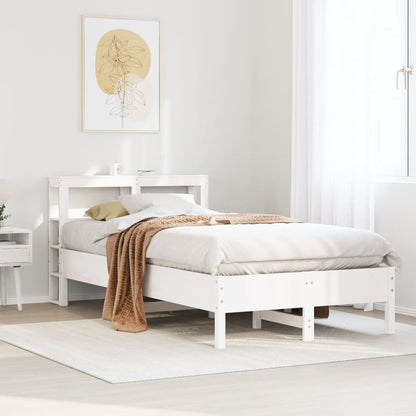 Letto senza Materasso Bianco 90x200 cm Legno Massello di Pino