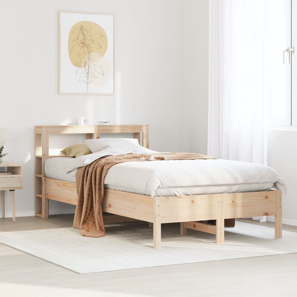Letto senza Materasso 75x190 cm in Legno Massello Pino