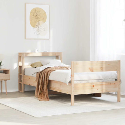 Letto senza Materasso 75x190 cm in Legno Massello Pino