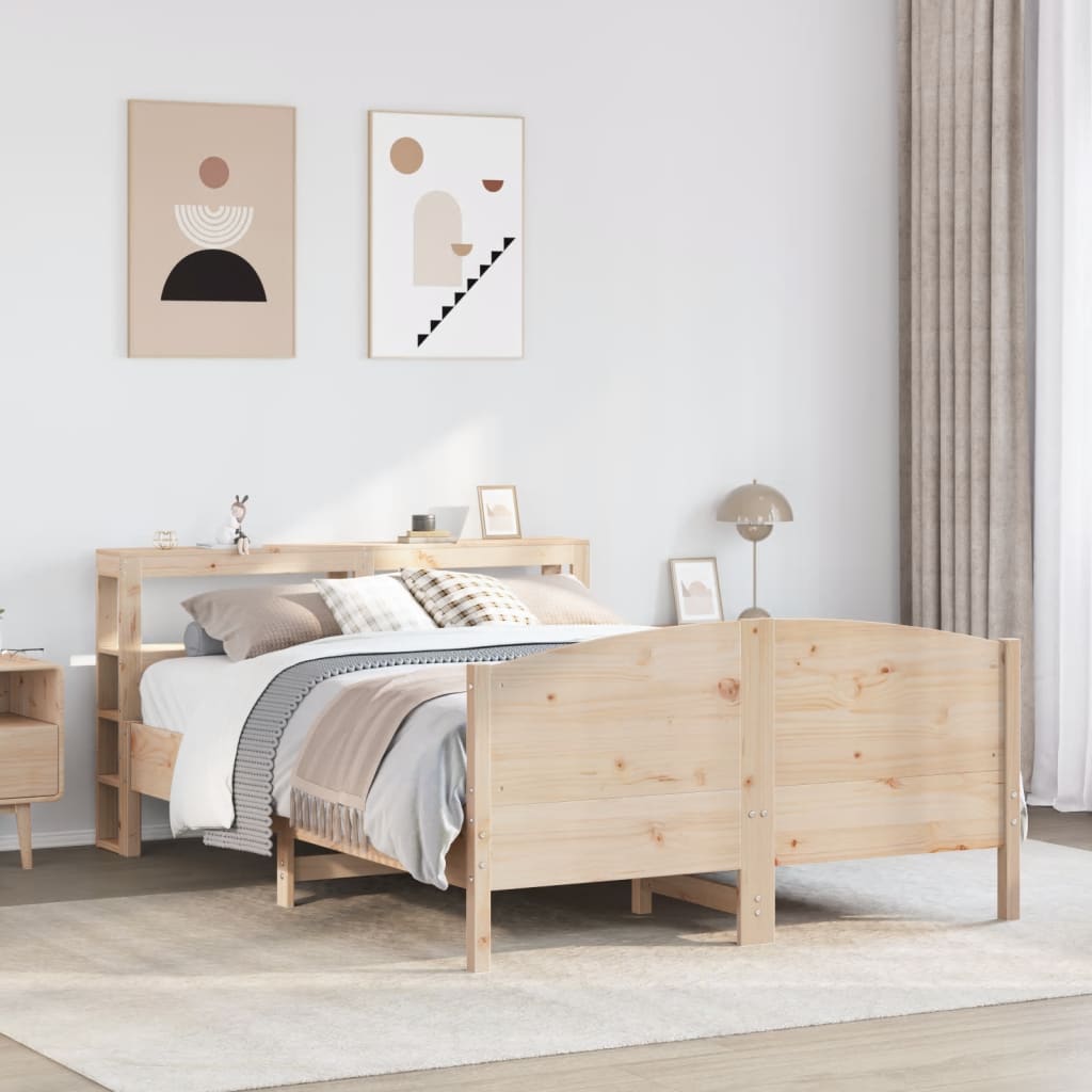 Letto senza Materasso 160x200 cm in Legno Massello di Pino