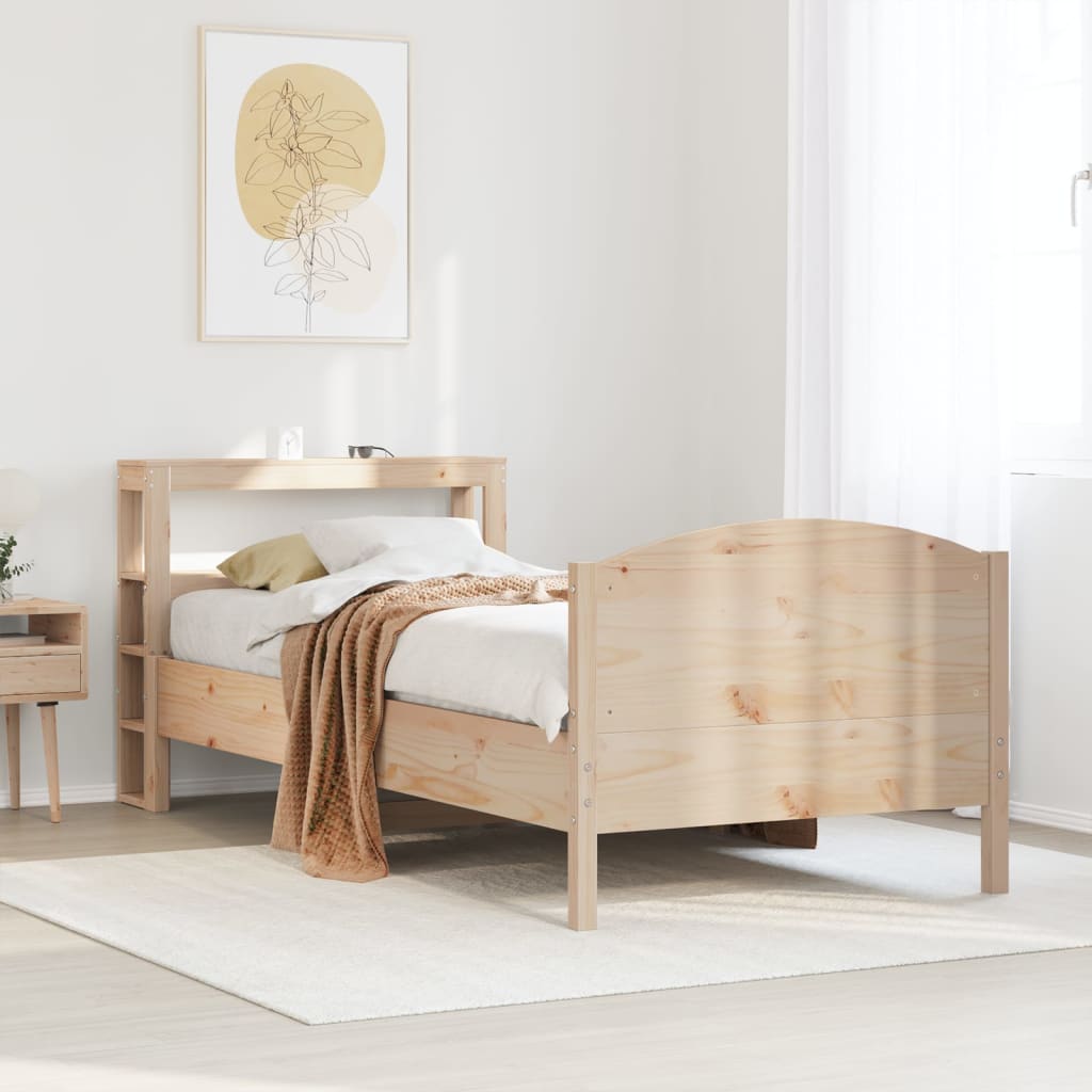 Giroletto senza Materasso 100x200 cm in Legno Massello di Pino