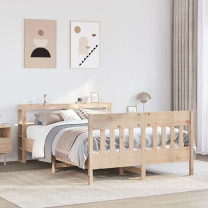 Letto senza Materasso 150x200 cm in Legno Massello di Pino