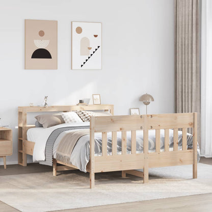 Letto senza Materasso 140x200 cm in Legno Massello di Pino