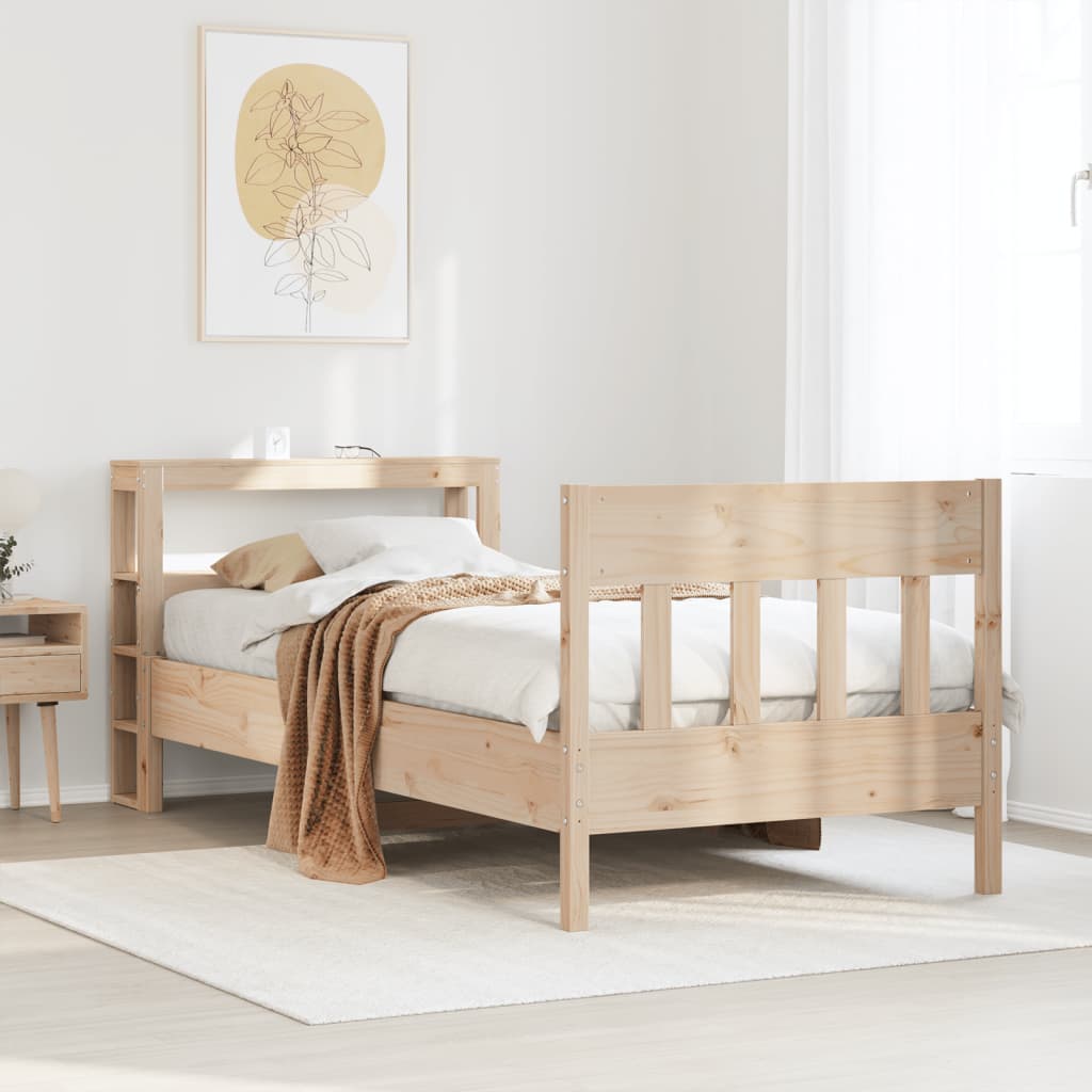 Giroletto senza Materasso 100x200 cm in Legno Massello di Pino