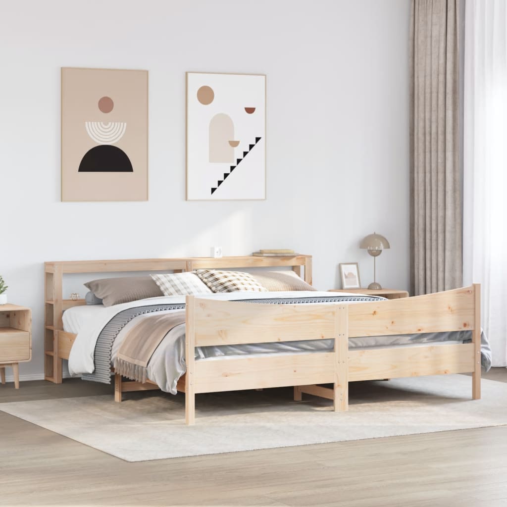 Giroletto con Testiera 180x200 cm Massello Pino