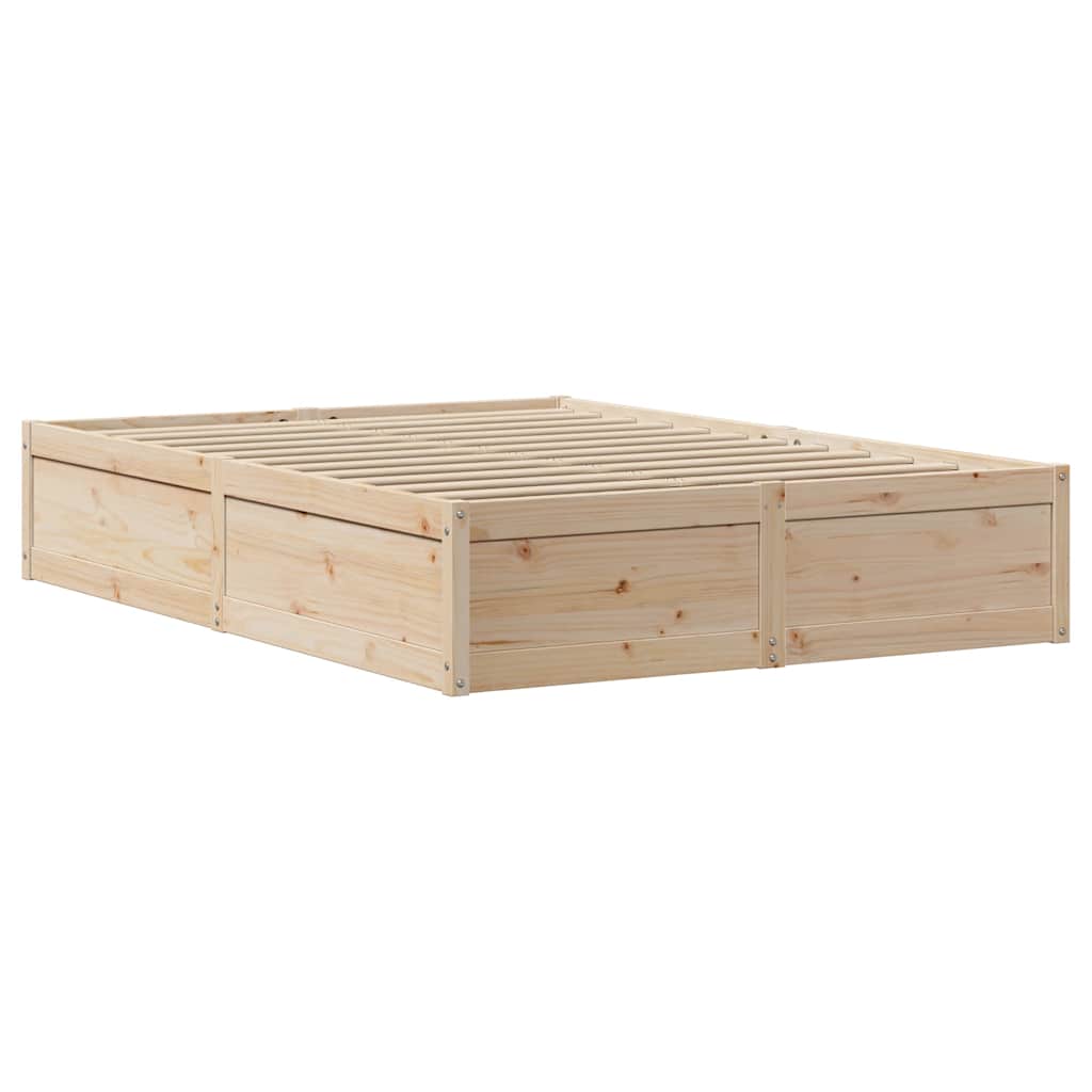 Giroletto con Testiera 150x200 cm in Legno Massello di Pino