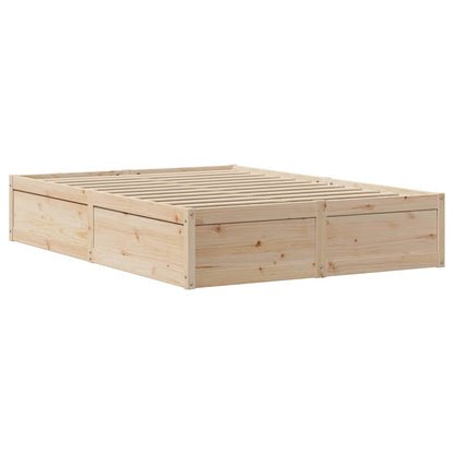 Giroletto con Testiera 150x200 cm in Legno Massello di Pino
