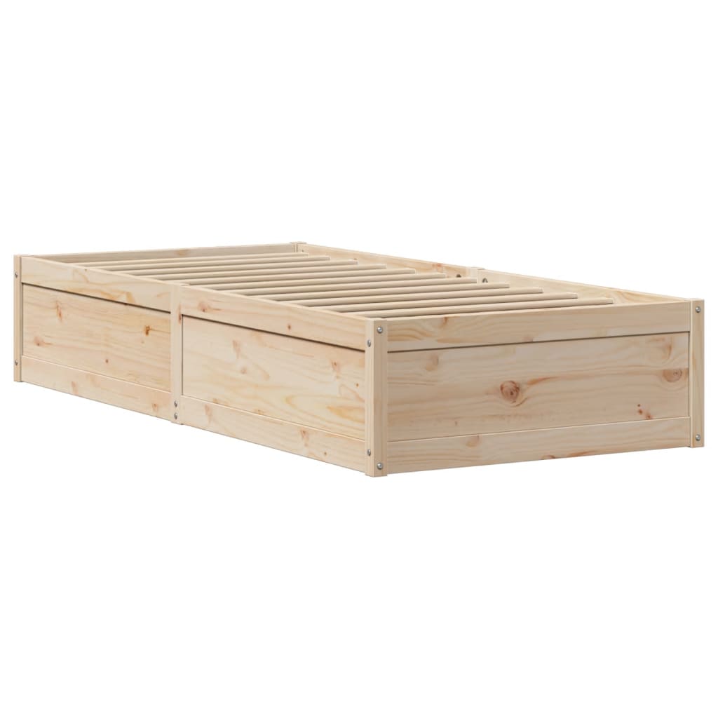 Giroletto con Testiera 100x200 cm Legno Massello di Pino