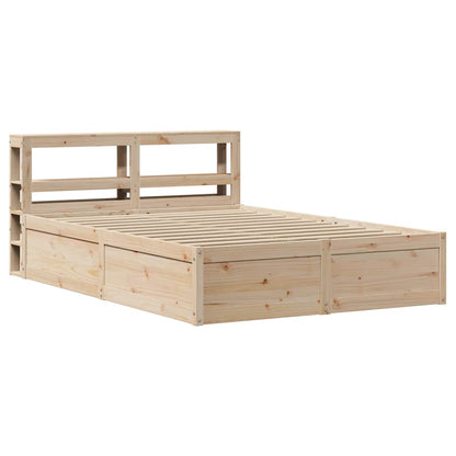 Giroletto con Testiera 140x190 cm in Legno Massello di Pino