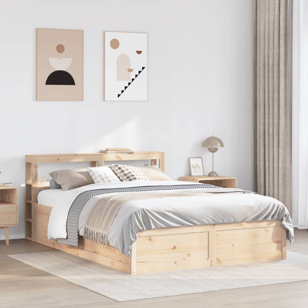 Giroletto con Testiera 120x190 cm in Legno Massello di Pino