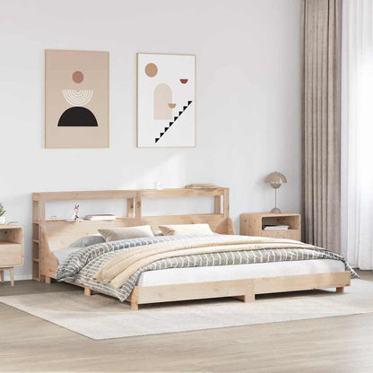 Letto senza Materasso 180x200 cm in Legno Massello di Pino