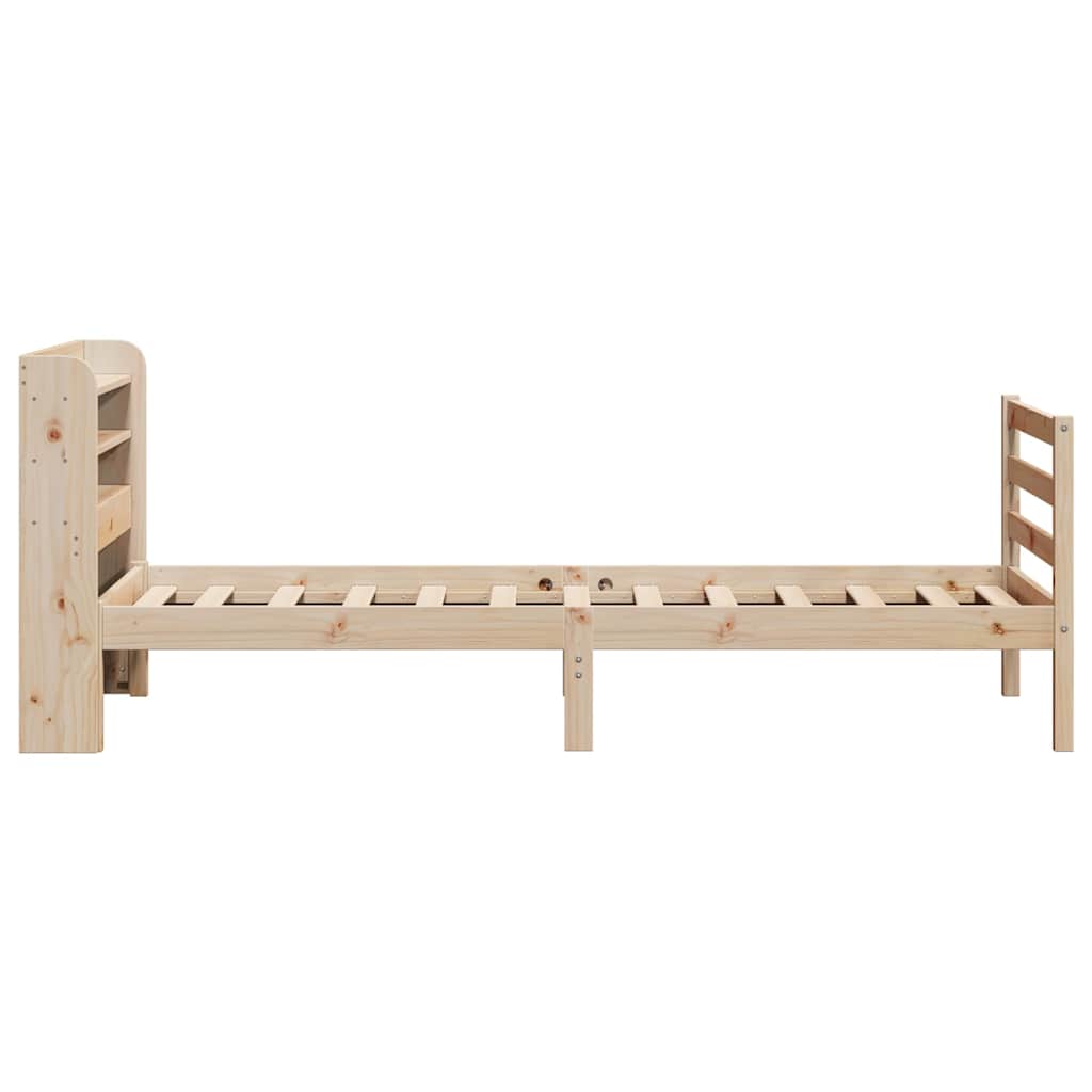 Giroletto con Testiera 90x190 cm in Legno Massello di Pino